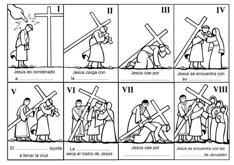 via crucis para ninos para imprimir